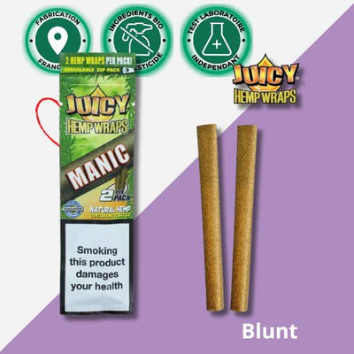 Blunt Feuille de Chanvre Manic 🥭 X50 | JUICY JAY'S