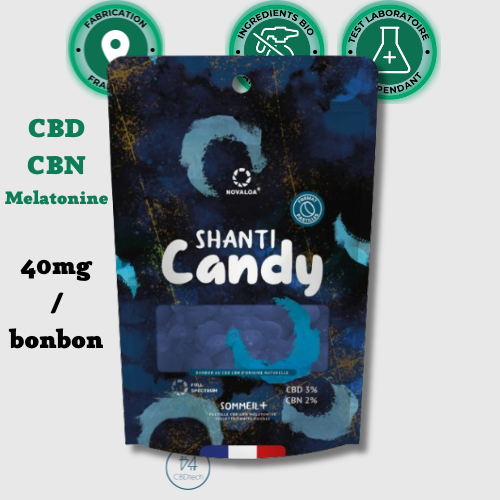 Bonbon CBD à la mélatonine