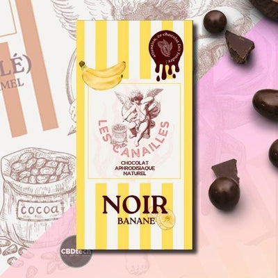 Chocolat Aphrodisiaque Noir Les Canailles - Saveur Banane 🍌 🍫