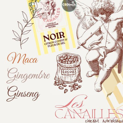 Chocolat Aphrodisiaque Noir Les Canailles - Citron confit 🍫 🍋