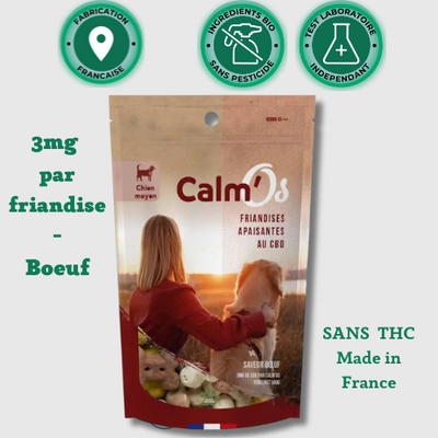 Biscuit au CBD pour chien moyen