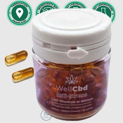 Kraftige CBD -hætter 50 mg smerte | Stress | Sove