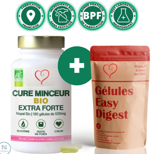 Cure Minceur Bio, Extra Fort - 180 gélules - AMOSEEDS 