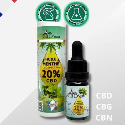 Huile CBD 20% Full Spectrum à la Menthe | Cbdeau