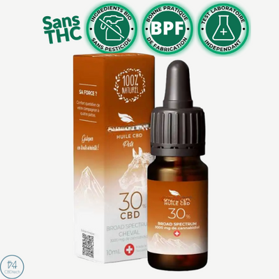 Huile CBD pour chevaux 30%