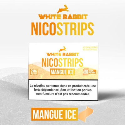 Nicostrips : Bandes Buccales Mangue Ice - 2mg Nicotine