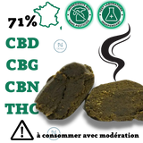 La «Beldia» Resine CBD CBG CBN THC Puissante ≈71%