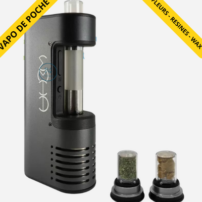 Le Weha est un vaporisateur portable innovant conçu par Katalyzer. Avec sa double chambre en verre amovible, son embout buccal rétractable en verre et sa montée en température rapide, c'est un appareil à la fois très performant et simple d'utilisation et d'entretien.
Herbes, résines et même concentrés, il convient à tout type de vaporiste nomade !