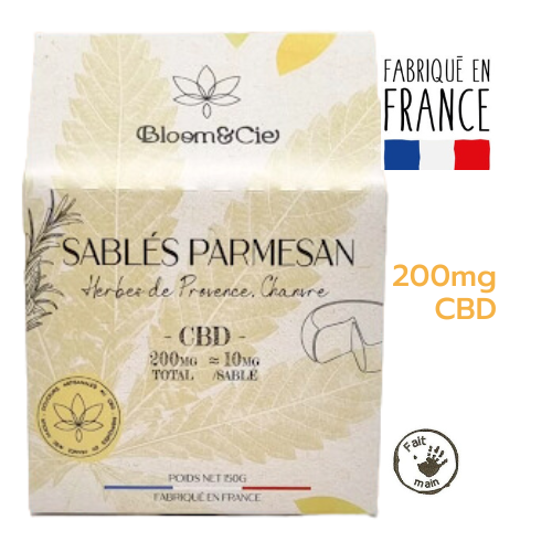Apero™ Sablés CBD Parmesan 🧀, Herbes de Provence, Chanvre 🌱