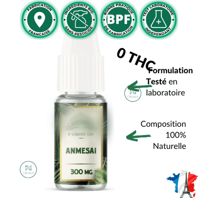 Green™ E liquide Amnesia CBD 100>1000mg