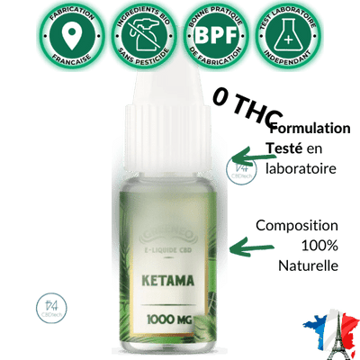 E flüssiges Ketama CBD 100> 1000 mg