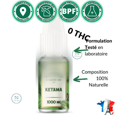 Green™ E liquide Ketama CBD 100>1000mg