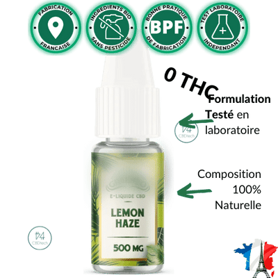 Green™ E liquide Lemon Haze CBD 100>1000mg