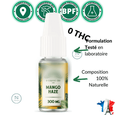 E flüssiger Mango Haze CBD 100> 1000 mg