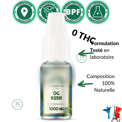 Green ™ E flüssiges OG Kush CBD 100> 1000 mg