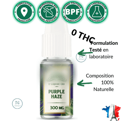 Green™ E liquide Purple Haze CBD 100>1000mg