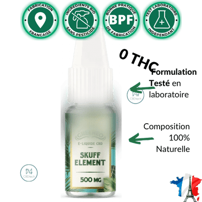 Green™ E liquide Skuff Element CBD 100>1000mg