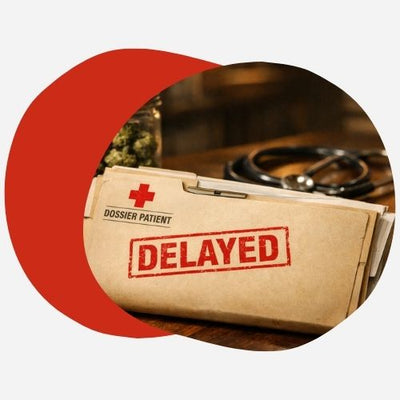 Dossier patient retardé sur bureau