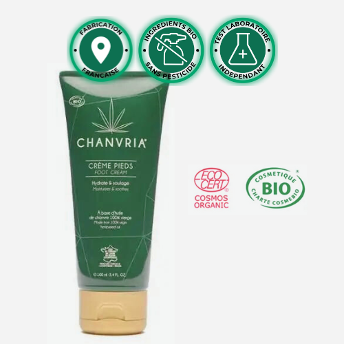 Crème Pieds à l'Huile de Chanvre Bio | CHANVRIA