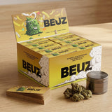 Boîte 50 carnets de filtres perforés Brown Buds : Beuz