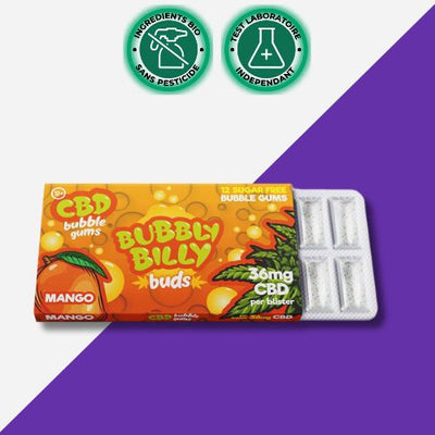 Chewing-gum CBD goût fraise 🍓 | BUBBLY BILLY