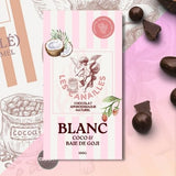 Chocolat Aphrodisiaque Blanc Les Canailles - Coco et baie de goji