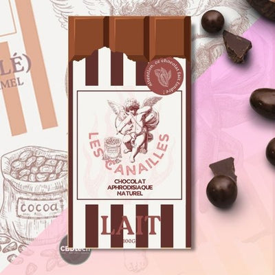 Chocolat Aphrodisiaque au lait Les Canailles - Libido des Papilles 
