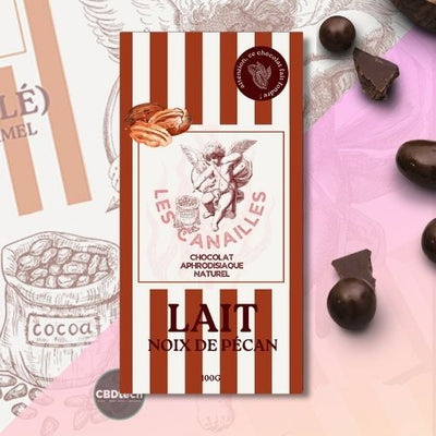 Chocolat Aphrodisiaque Lait Les Canailles - Noix de Pécan 🍫 🥜