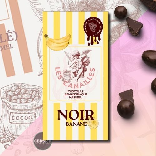 Chocolat Aphrodisiaque Noir Les Canailles - Saveur Banane 🍌 🍫