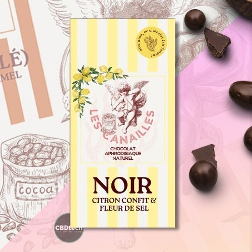Tumma suklaa sitruuna sokeroitu - tabletti 100 g - les canailles