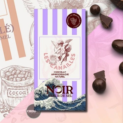 Dark Chocolate Fleur de Sel - Tablet 100G - Les Canailles