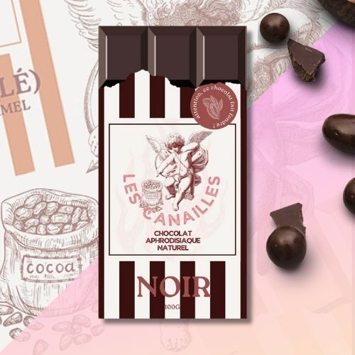 Chocolat Aphrodisiaque Noir Les Canailles - Libido des Papilles 🍫