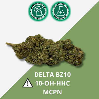 Fleurs CBD La Frappe Delta BZ10 + 10-OH-HHC 25% ⚠️