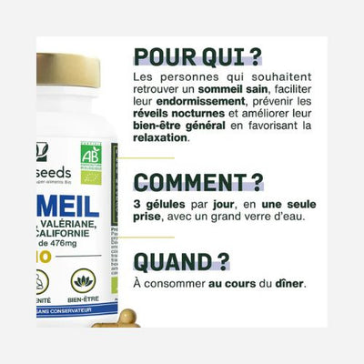 Bio -Schlafformulierung Kapseln | 3 Pflanzen ☘️