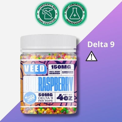 Gummies Delta 9 | 150mg - 3x 🐍 THC et Vegan ! 😜 | VEED Labs