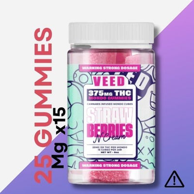 Delta 9 Gummies | 25 mg x15 THC und vegane Süßigkeiten! 😜 | VEED Labs