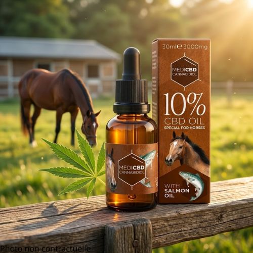 Huile CBD Cheval 10% (3000mg) Broad Spectrum | MEDICBD – 30 ml