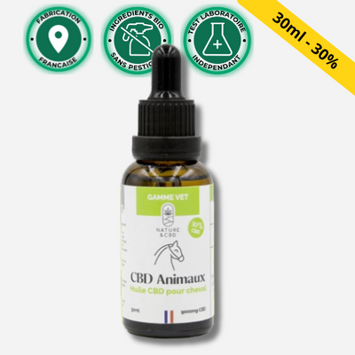 Huile CBD Cheval 100ml : Puissant 30% | Format Eco