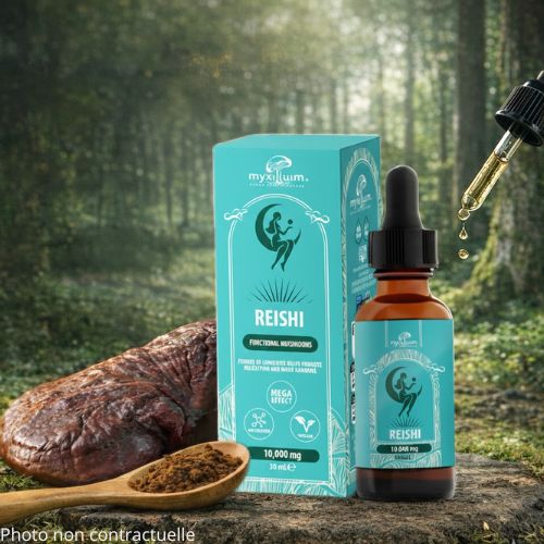 Extrait Liquide Reishi en Gouttes – Ganoderma Lucidum | MYXILLUIM
