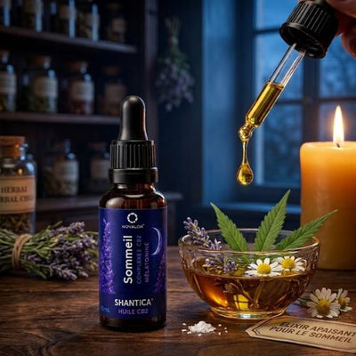 Huile Complexe CB2 20% Sommeil+ Melatonine 😴 | Novaloa