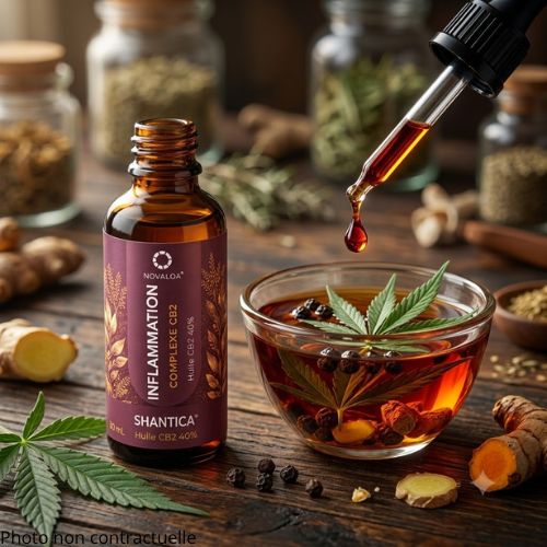 Huile Complexe CB2 40% Inflammation 🔥 | Novaloa
