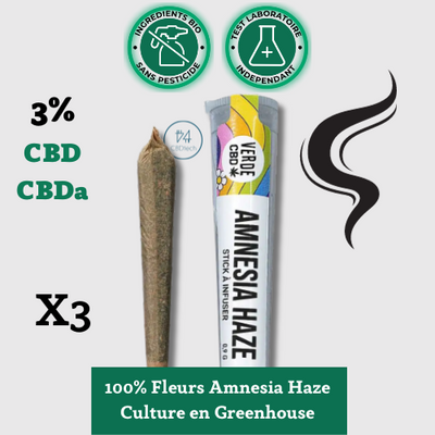 Amnesia CBD Flowers Pre-Rolled Joint x3