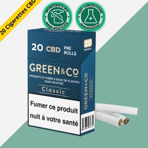 Paquet de Cigarettes CBD Classic | Green&Co