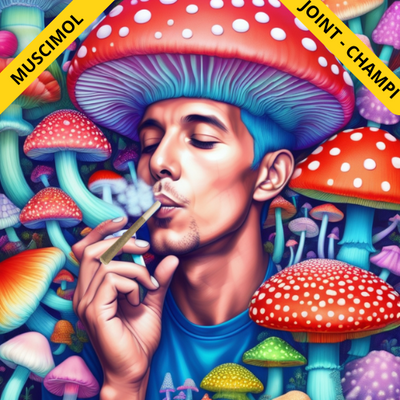 Joint pré-roll Muscimol Mushroom | Trippy Treats