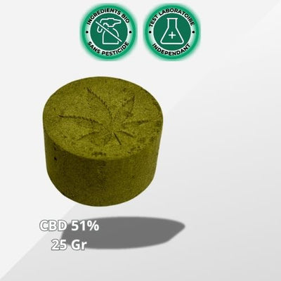Résine CBD Super Hash Green 51%