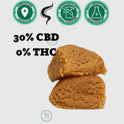 Résine CBD 0% THC - 30% CBD Moelleux