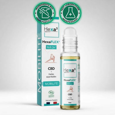Pack Ultime HexaFLEX® 1 Mois 36 Patchs CBD + Roll-on Offert