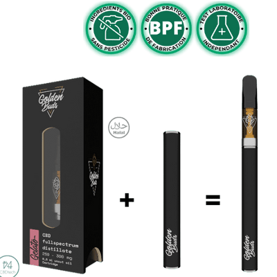 Vape Pen CBD:CBG e liquid Gelato 60%