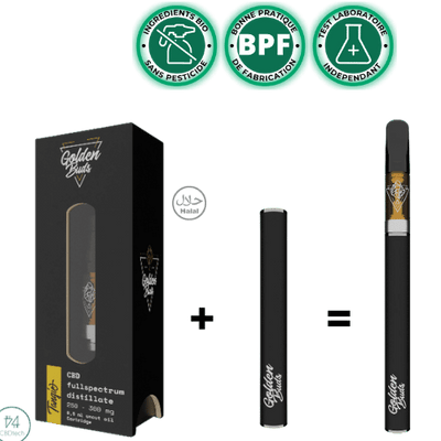 Vape Pen CBD:CBG e liquid Tangie 60%