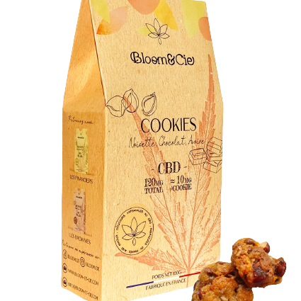 BloomCie™ Gateau CBD Cookies Chocolat lait